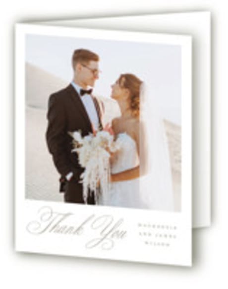 Folded Wedding Thank You Cards