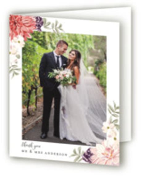 Folded Wedding Thank You Cards