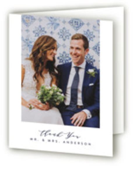 Folded Wedding Thank You Cards