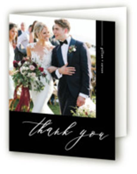 Folded Wedding Thank You Cards