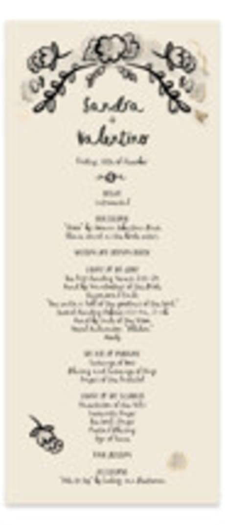 Foil-Pressed Wedding Programs