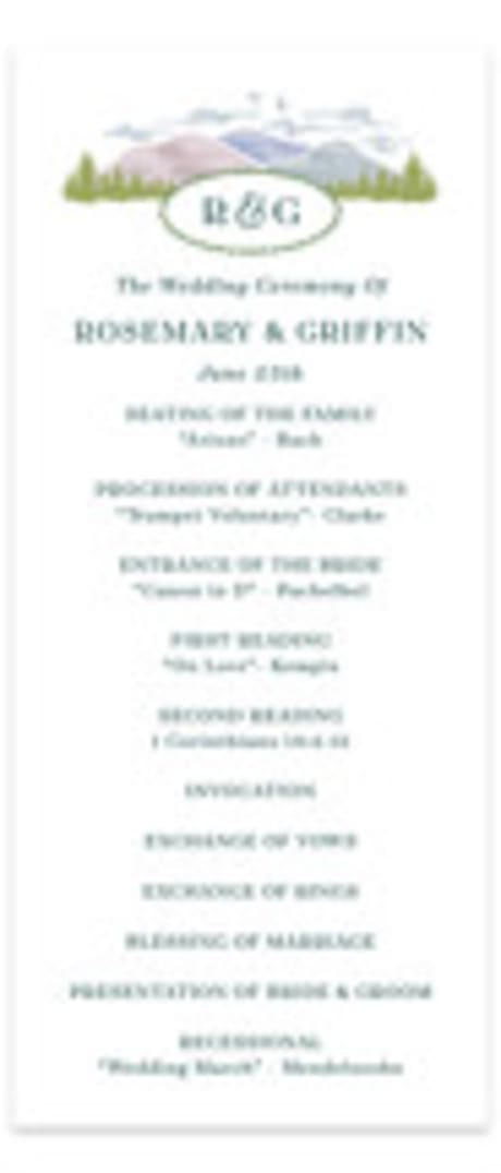 Wedding Programs