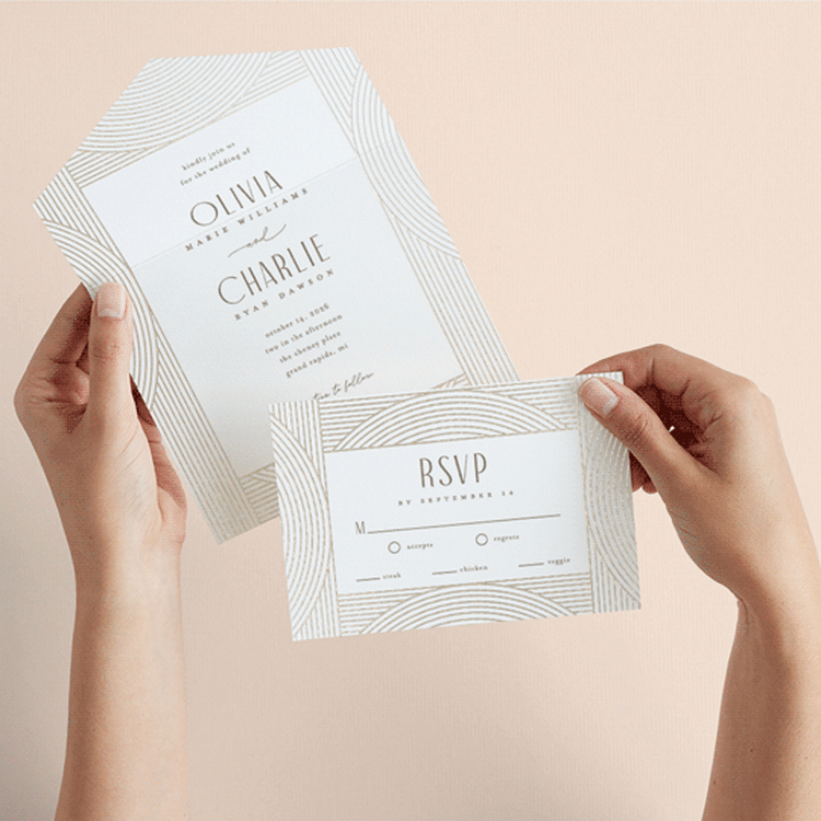 "Moderne" - Savvy Wedding Invitations in Alabaster by Pixel and Hank - Animated View