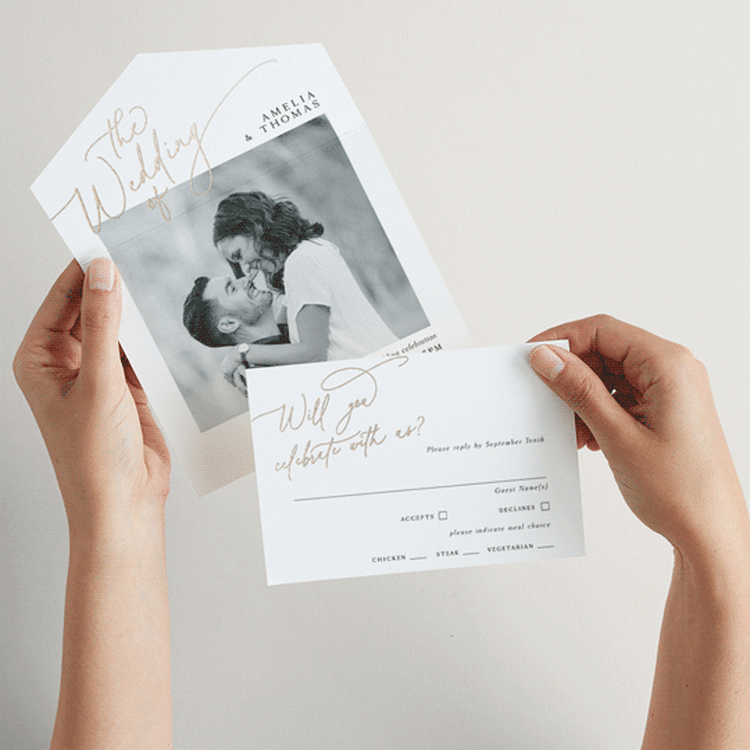 "The Wedding" - Savvy Wedding Invitations in Marshmallow by Kaydi Bishop - Animated View