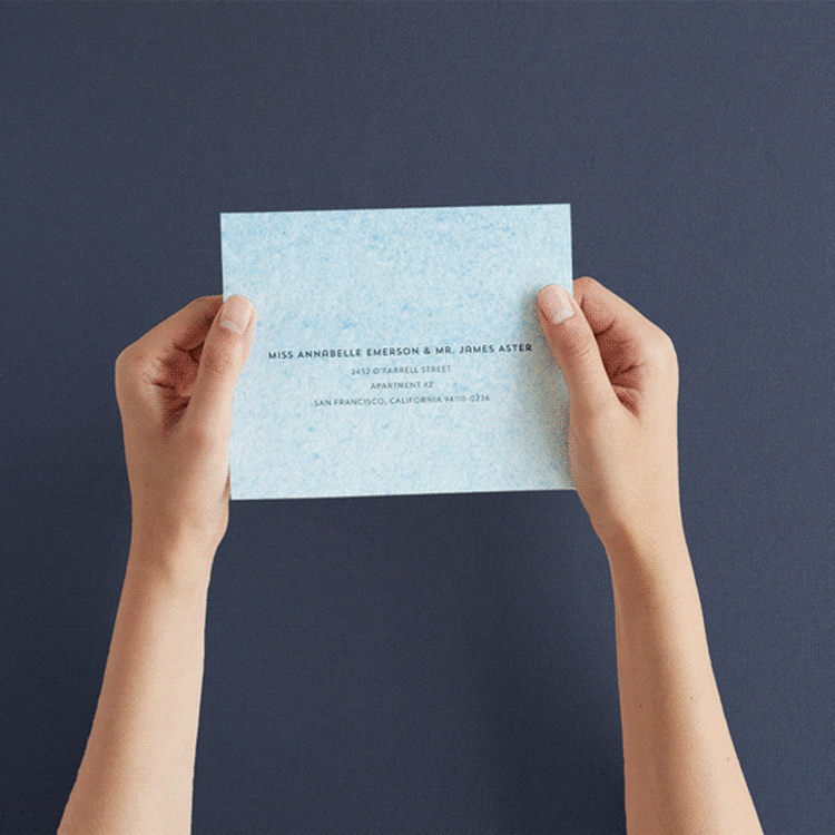 "Painted Sea" - Savvy Wedding Invitations in Sea by Laura Condouris - How it works