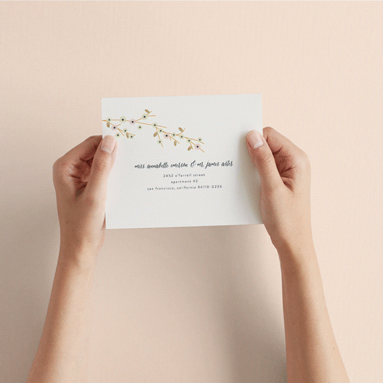 "Outside" - Savvy Wedding Invitations in Navy by Rebecca Bowen - How it works
