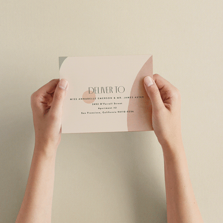 "Abstract" - Savvy Wedding Invitations in Desert by Kelly Schmidt - How it works