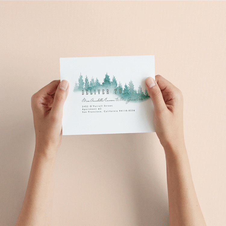 "Forest air" - Savvy Wedding Invitations in Forest by Yuliya Evseeva - How it works