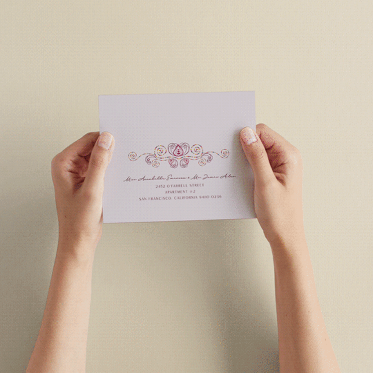 "Henna" - Savvy Wedding Invitations in Mixed Berry by fatfatin - How it works