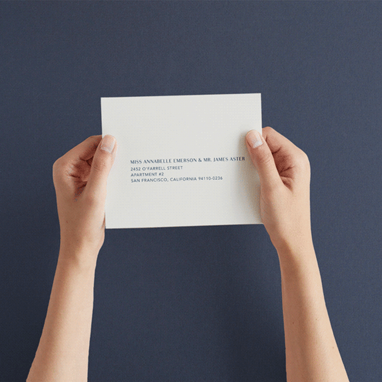 "Ophelia" - Savvy Wedding Invitations in Golden by Mere Paper - How it works