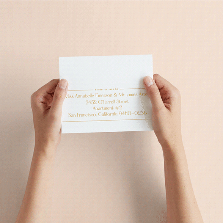 "goldfinch" - Savvy Wedding Invitations in Sunshine by Lindsay Stetson Thompson - How it works