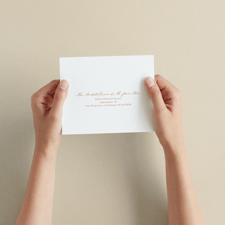 "Echo" - Savvy Wedding Invitations in Rust by Jennifer Wick - How it works