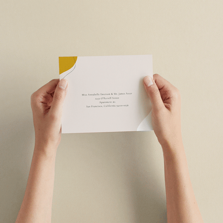 "Trust" - Savvy Wedding Invitations in Ochre by Wendy Chung - How it works