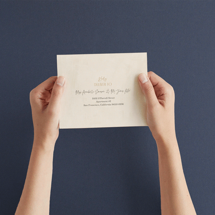 "Chuppah Arch" - Savvy Wedding Invitations in Desert Sun by Laura Bolter - How it works