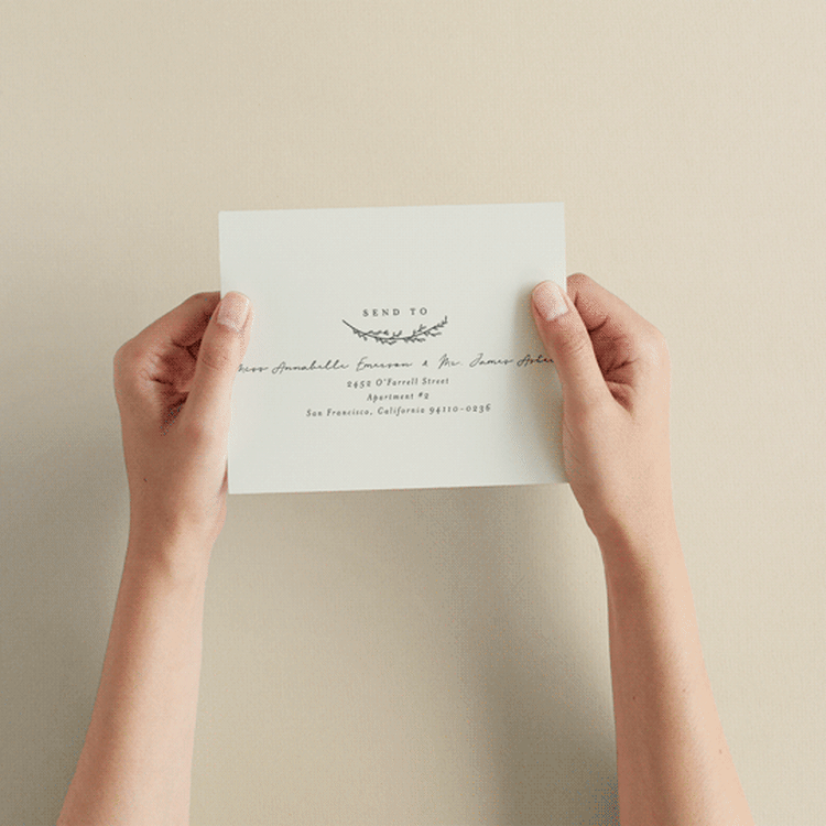 "Branched" - Savvy Wedding Invitations in Almond by Brianne Larsen - How it works