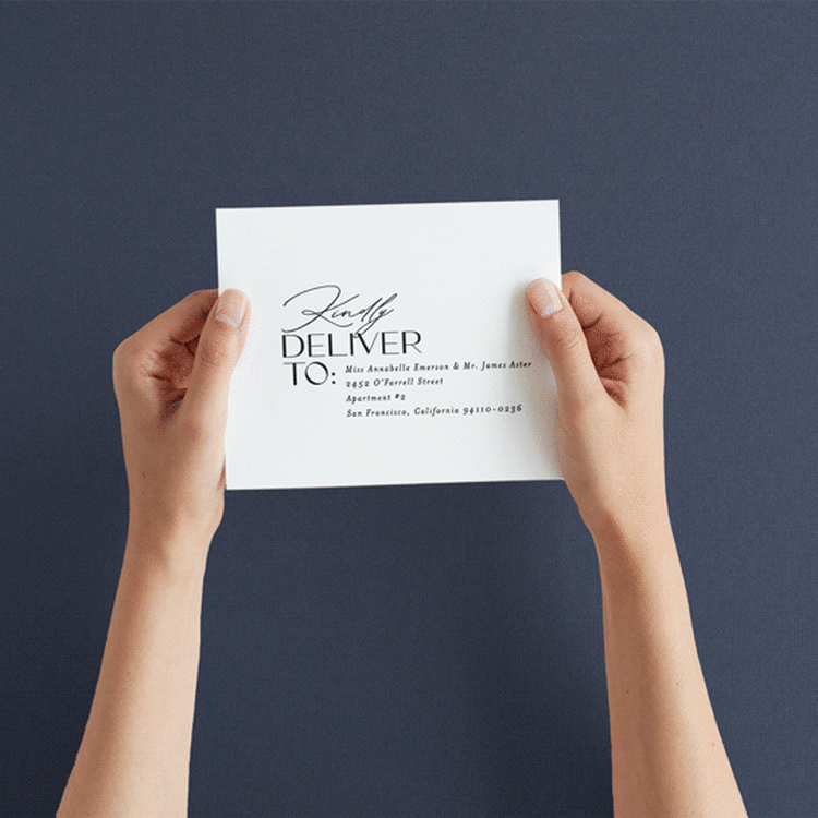 "Union Stack" - Savvy Wedding Invitations in Diamond by Jessica Corliss - How it works