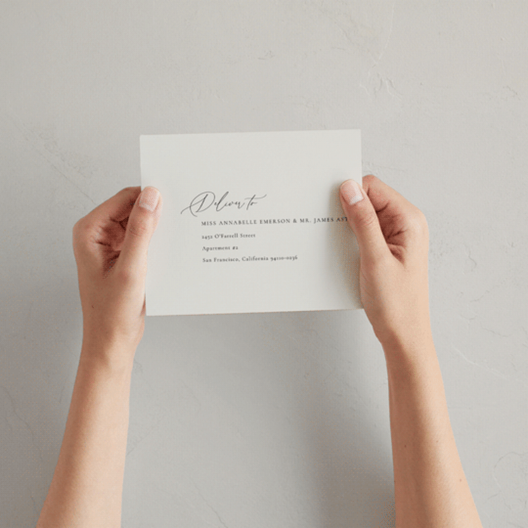 "Corner" - Savvy Wedding Invitations in Linen by Kelly Schmidt - How it works