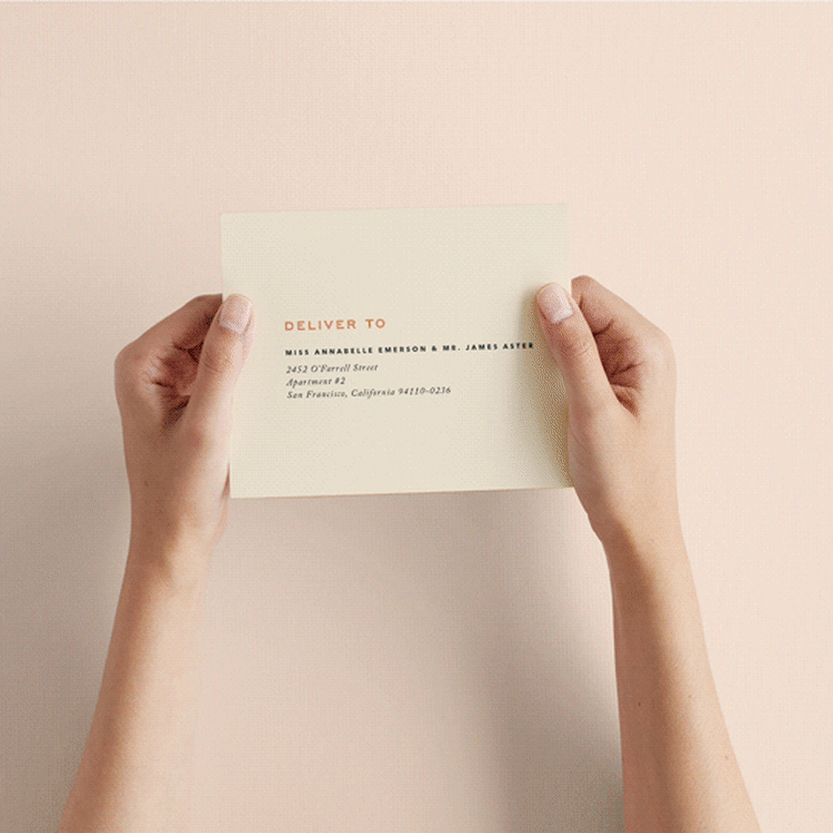 "Top to Bottom" - Savvy Wedding Invitations in Evergreen by Kindred Fields - How it works