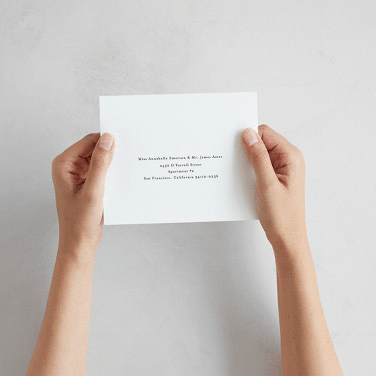 "Sincerity" - Savvy Wedding Invitations in Noir by Kimberly FitzSimons - How it works