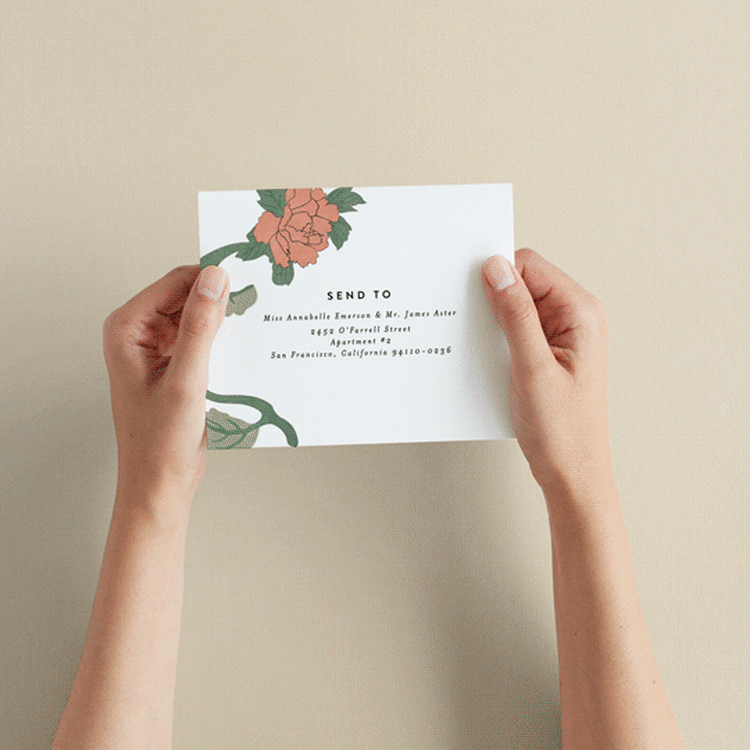 "Kota" - Savvy Wedding Invitations in Onyx by Nazia Hyder - How it works