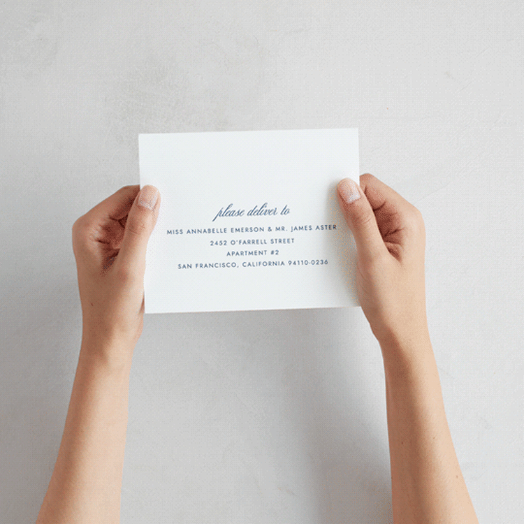 "Montauk" - Savvy Wedding Invitations in Blue Bell by Megan Davis - How it works