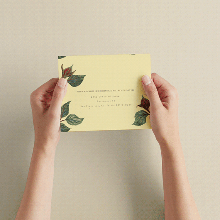 "Enchanted Rose from Disney's Beauty & The Beast" - Savvy Wedding Invitations in Mimosa by Leah Bisch - How it works