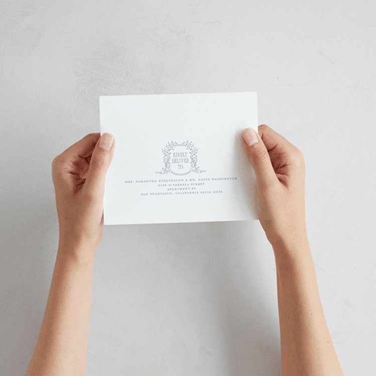 "Hartford" - Savvy Wedding Invitations in Powder by Erin L. Wilson - How it works