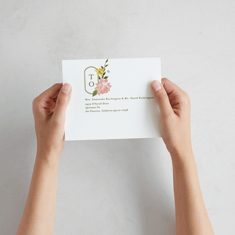 "Garland Monogram" - Savvy Wedding Invitations in Summer by Angela Marzuki - How it works
