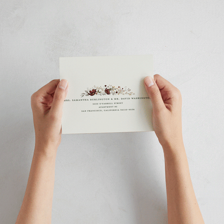 "fleur sauvage" - Savvy Wedding Invitations in Vert by Erin Deegan - How it works