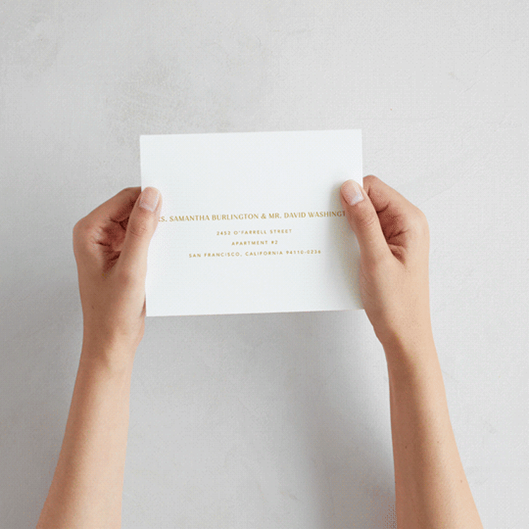 "Swoop" - Savvy Wedding Invitations in Marigold by Stacey Day - How it works
