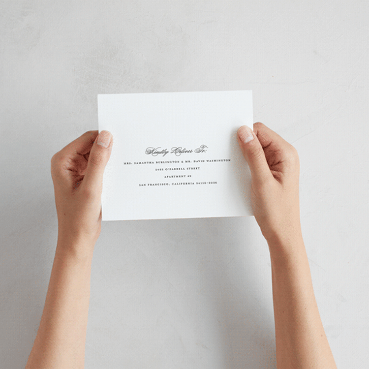 "Classically Elegant" - Savvy Wedding Invitations in Snow by Brandy Folse - How it works
