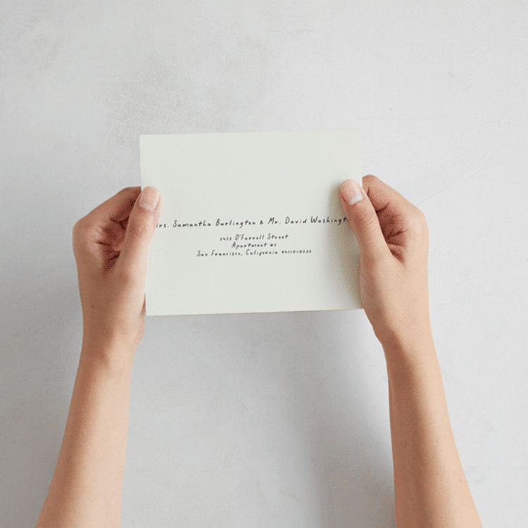 "la graine" - Savvy Wedding Invitations in Onyx by Alaina Cherup - How it works