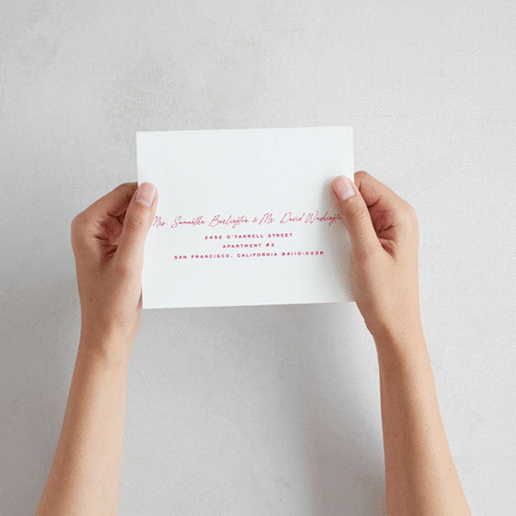 "Pop Romance" - Savvy Wedding Invitations in Fruit Punch by Ashley DeMeyere - How it works