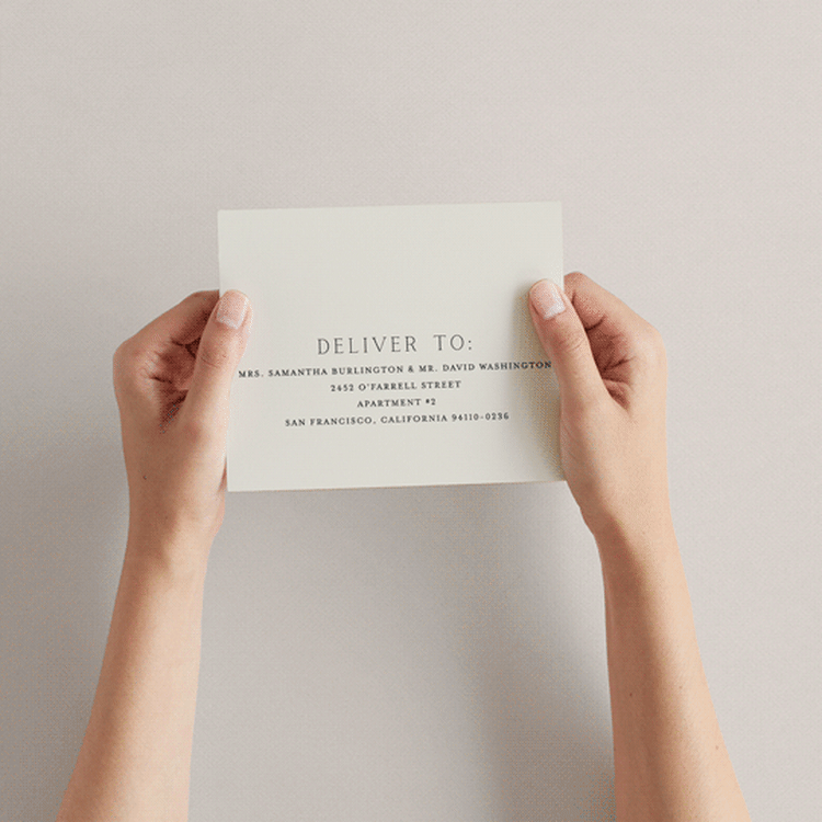 "In Love" - Savvy Wedding Invitations in Linen by Vanessa Doyle - How it works
