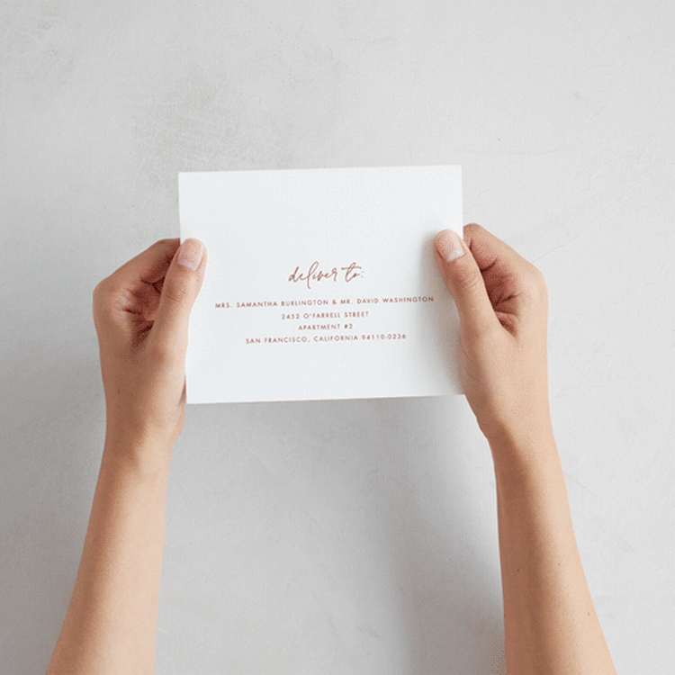 "Jot" - Savvy Wedding Invitations in Peach Cream by Snow and Ivy - How it works