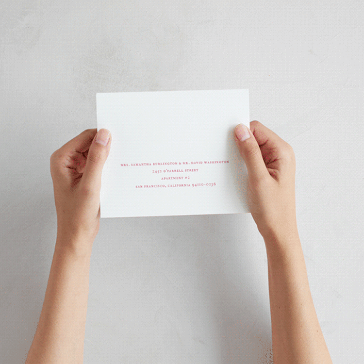 "Everlasting" - Savvy Wedding Invitations in Carnation by Jennifer Postorino - How it works