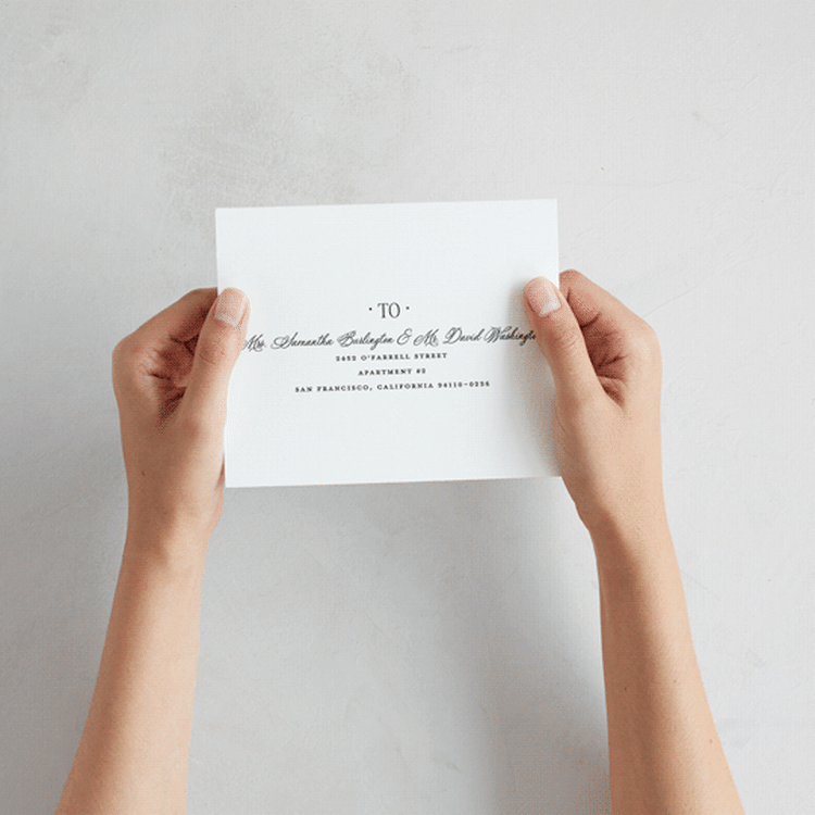 "Dotted Classic" - Savvy Wedding Invitations in Hydrangea by Carolyn MacLaren - How it works