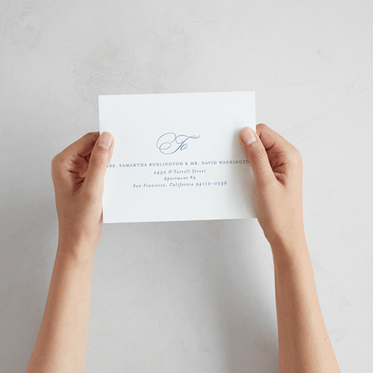 "Aristocratic" - Savvy Wedding Invitations in Sky by Creo Study - How it works