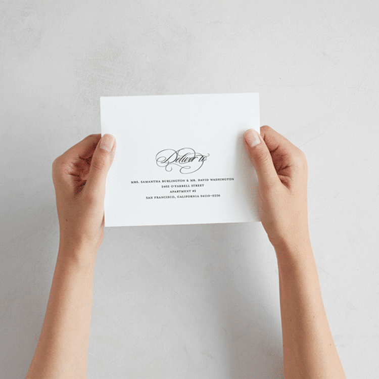 "Black Tie" - Savvy Wedding Invitations in Ink by That Girl Press - How it works