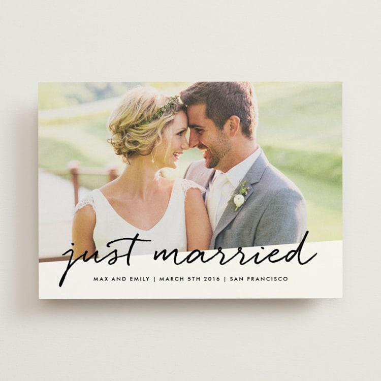 "Scripted" - Wedding Announcements in Cloud by Roxy Cervantes - Front