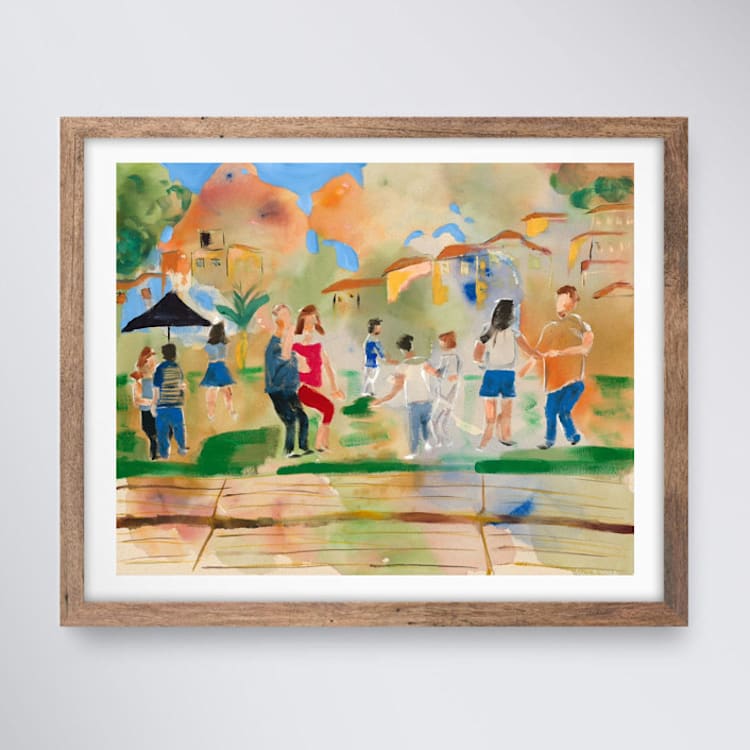 "Dancers in Lisbon" - Limited Edition Fine Art Print in multicolorassorted-colors by Suzanna Toole