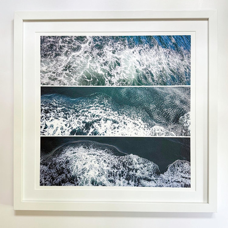 "Current Situation" - Limited Edition Fine Art Print in blue by Catherine Hartigan