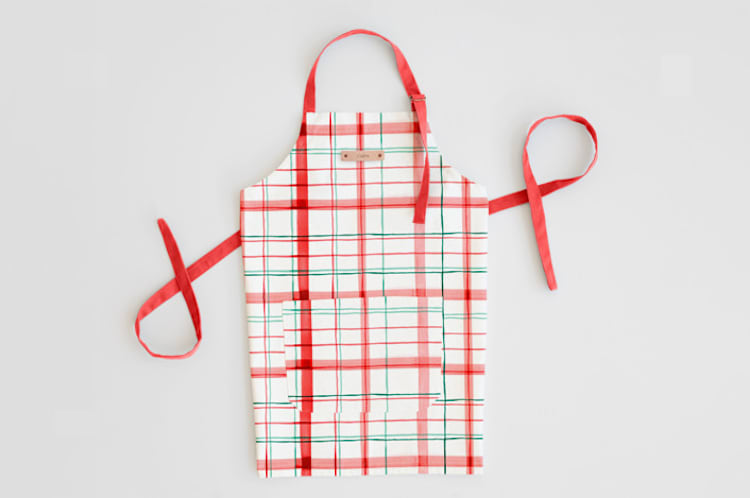 "Fun plaid" - Apron in Peppermint by Creo Study - Overview