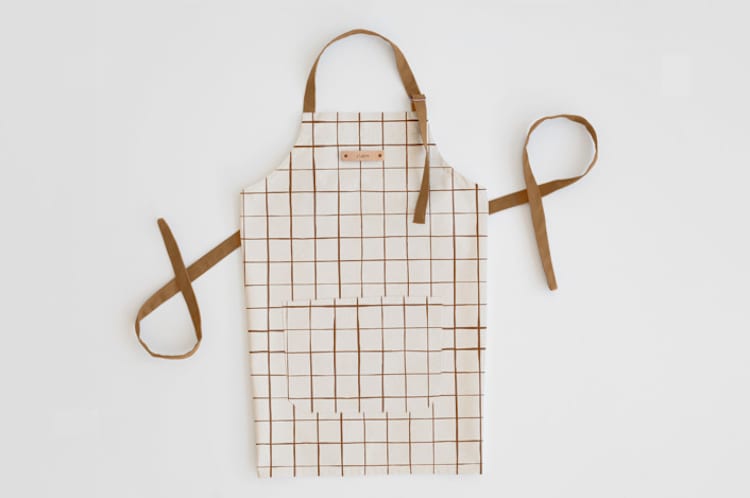 "Montauk" - Apron in Cocoa by Carolyn Nicks - Personalizable Apron