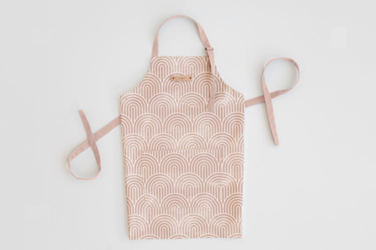 "Deco Arches" - Apron in Pink by Hooray Creative - Personalizable Apron