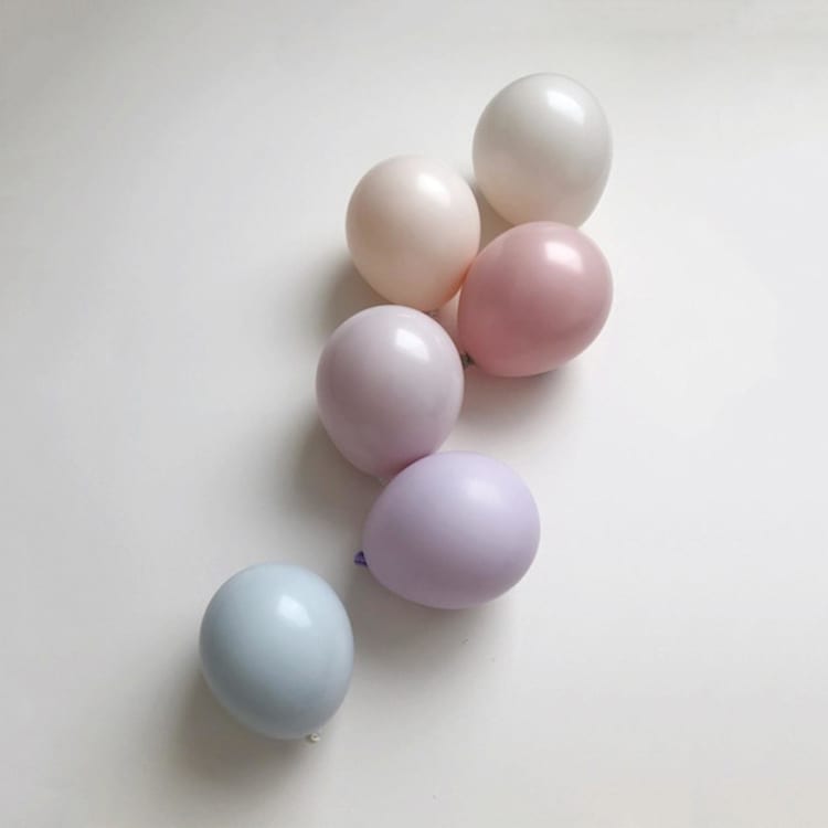"Milky Pastel Balloon Garland Premium Kit (8-10ft)" - Party Balloons in multicolorassorted-colors by PopFestCo