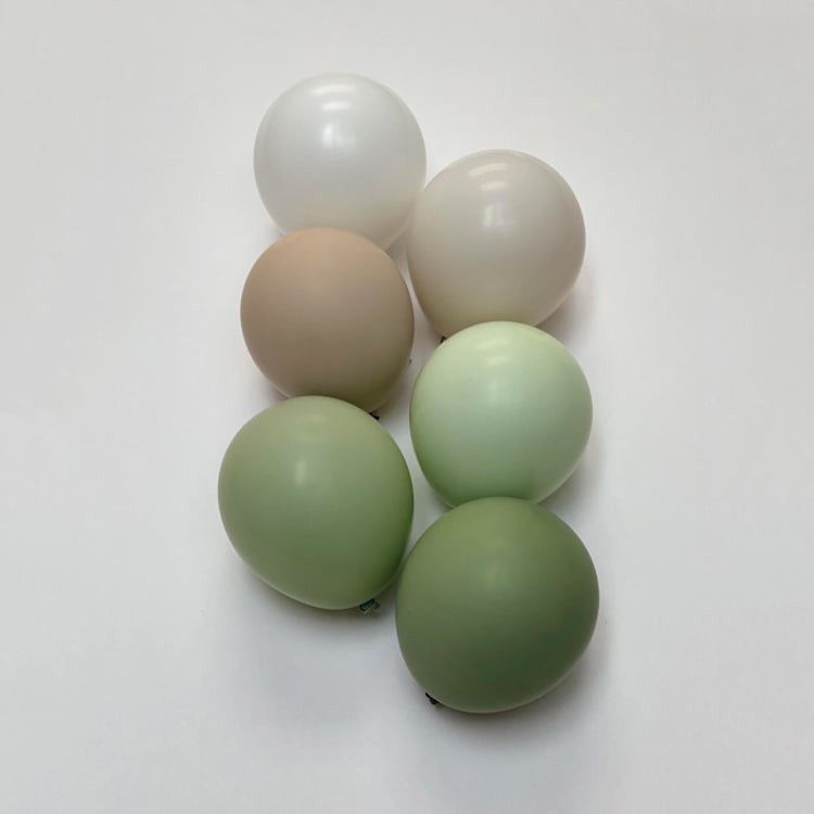 "Sage Balloon Garland Premium Kit (8-10ft)" - Party Balloons in green by PopFestCo