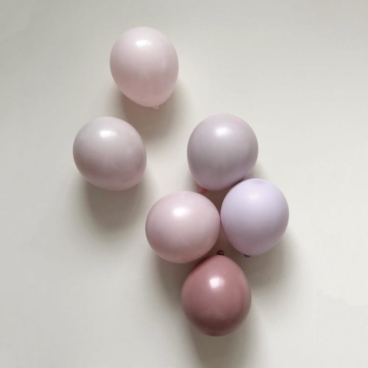"Dusty Lilac Balloon Garland Luxury Kit (10-12ft)" - Party Balloons in multicolorassorted-colors by PopFestCo