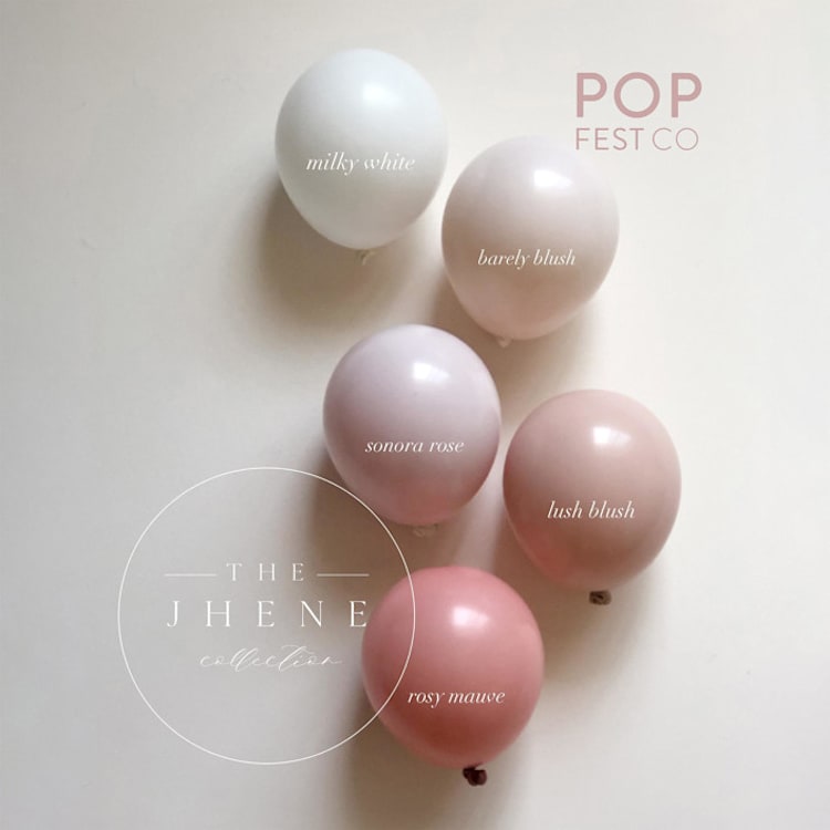 "Jhene Balloon Garland Luxury Kit (10-12ft)" - Party Balloons in pink by PopFestCo