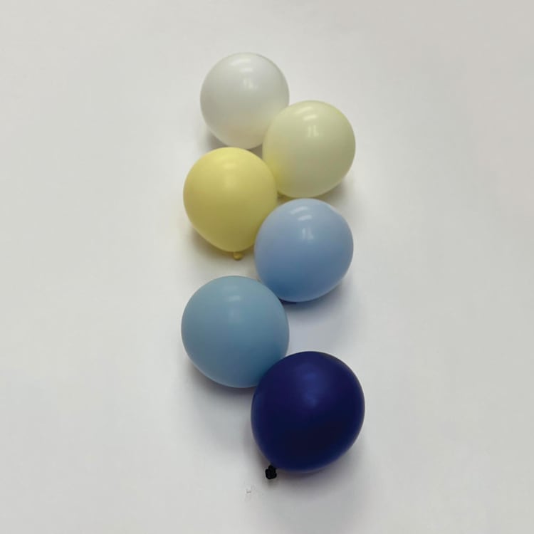 "Capri Balloon Garland Luxury Kit (10-12ft)" - Party Balloons in blue by PopFestCo